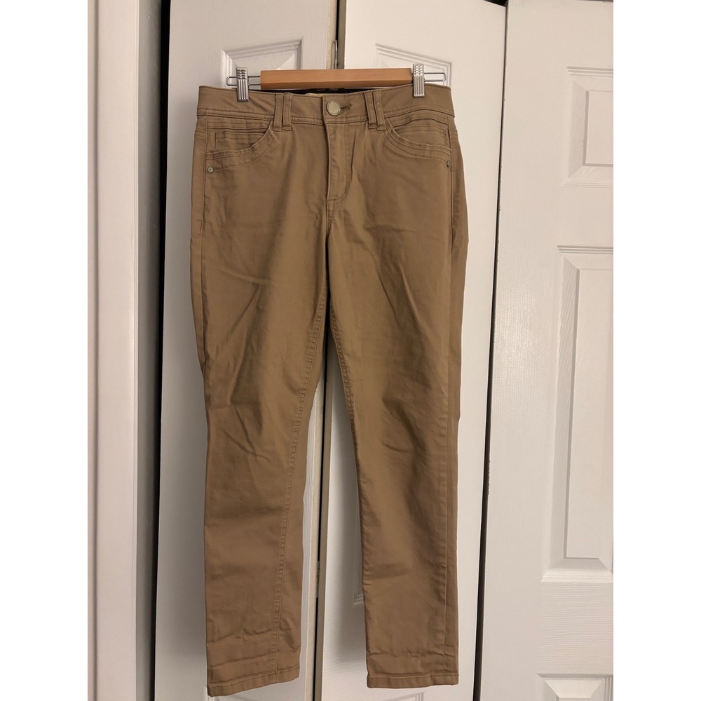 Democracy Ab Solution Skinny Jeans 8 Cocoa Brown Stretch Zip Fly - Picture 4 of 7